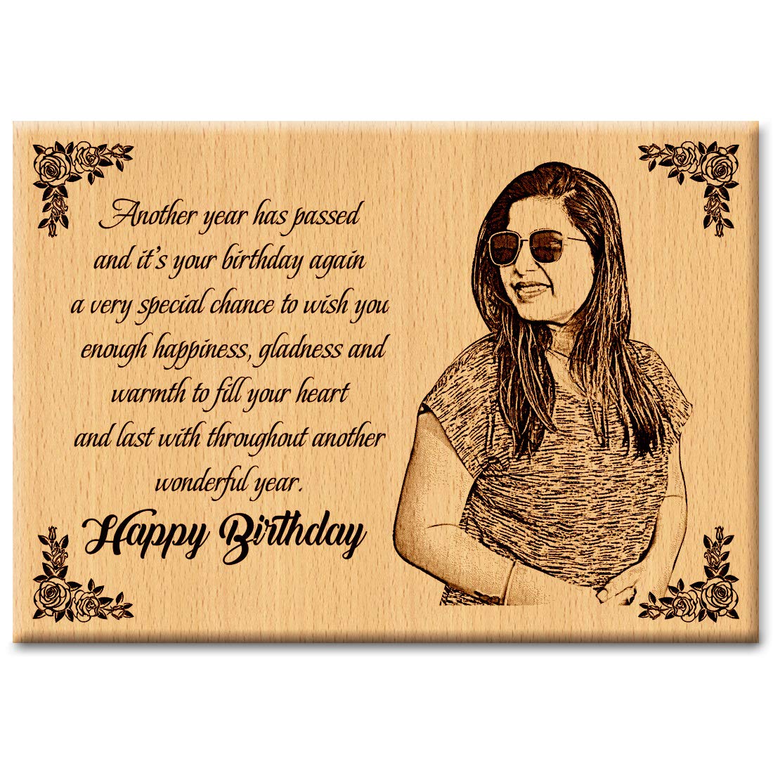 Wooden Photo Plaque Gift for Women