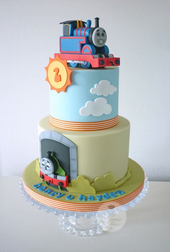 Thomas The Tank  Engine Birthday cake