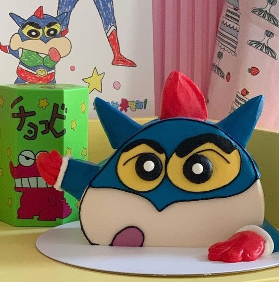 Shinchan Fondant Birthday Cake