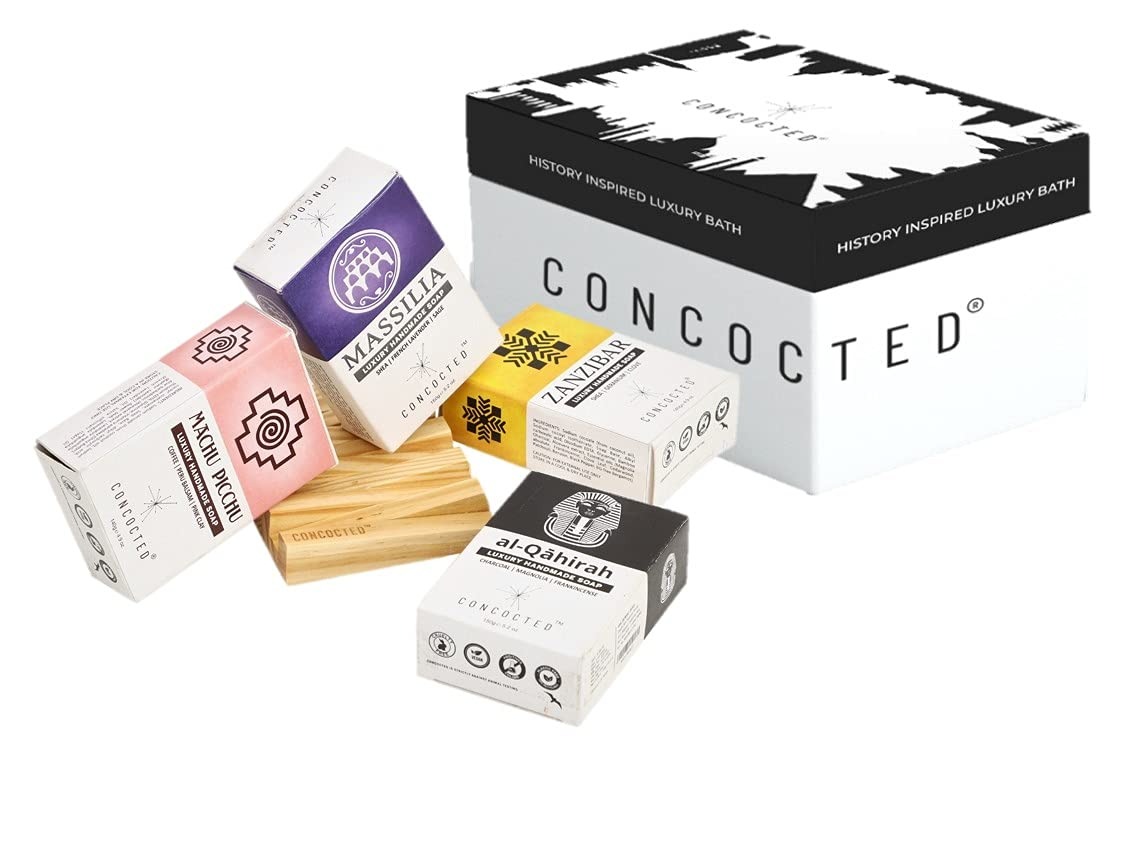 CONCOCTED Unique | Set of 4 Luxury Handmade Soaps 