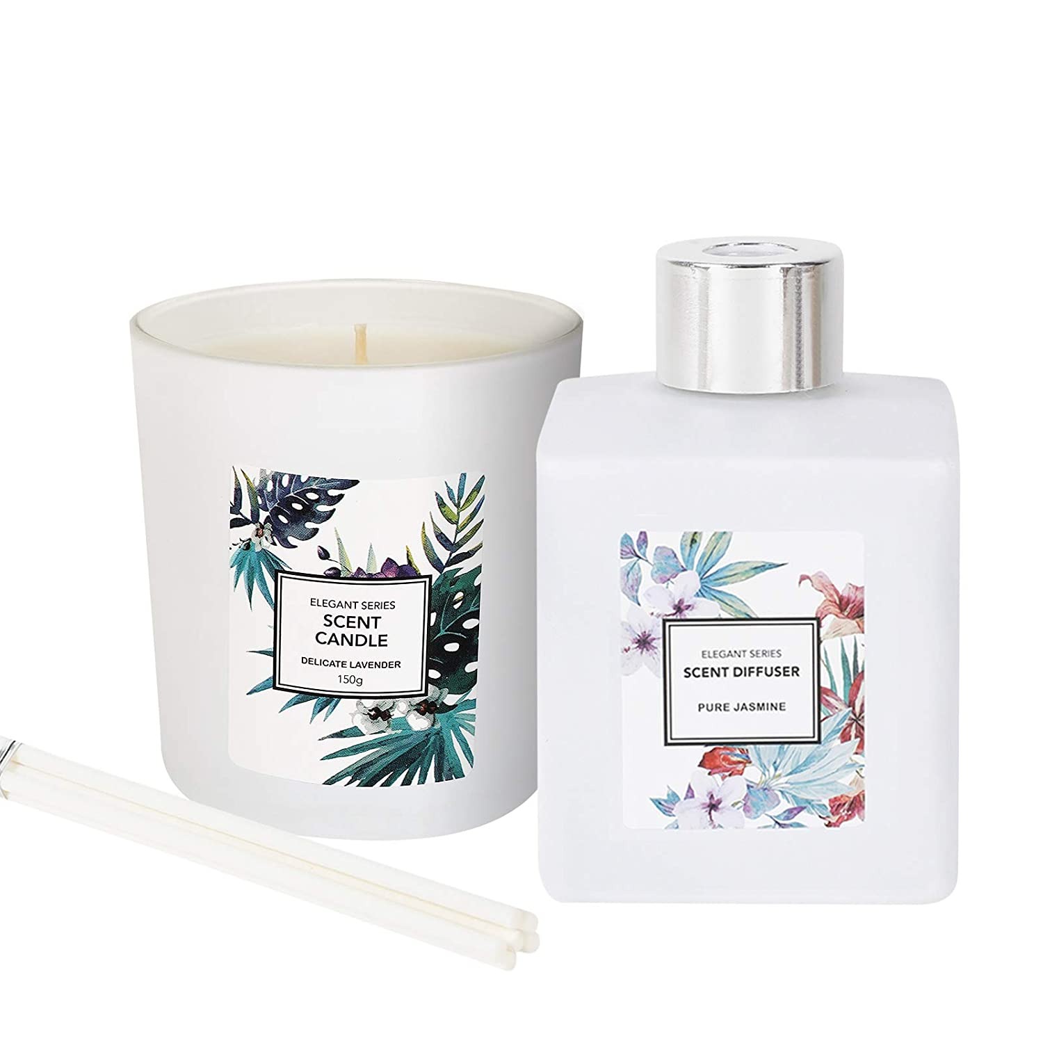 Scent Diffuser and Scented Candle Wax Candle