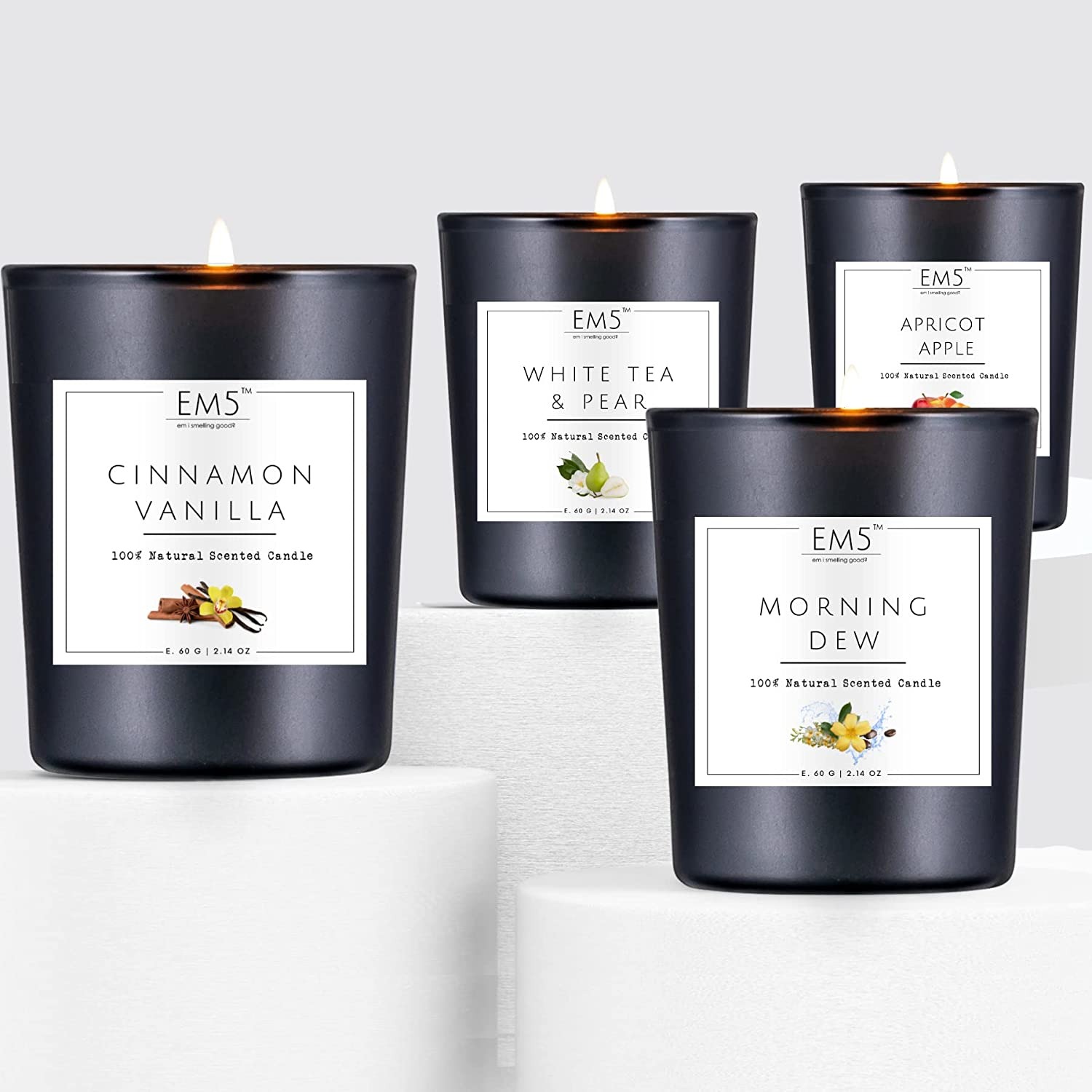 4 Scented Candles Set
