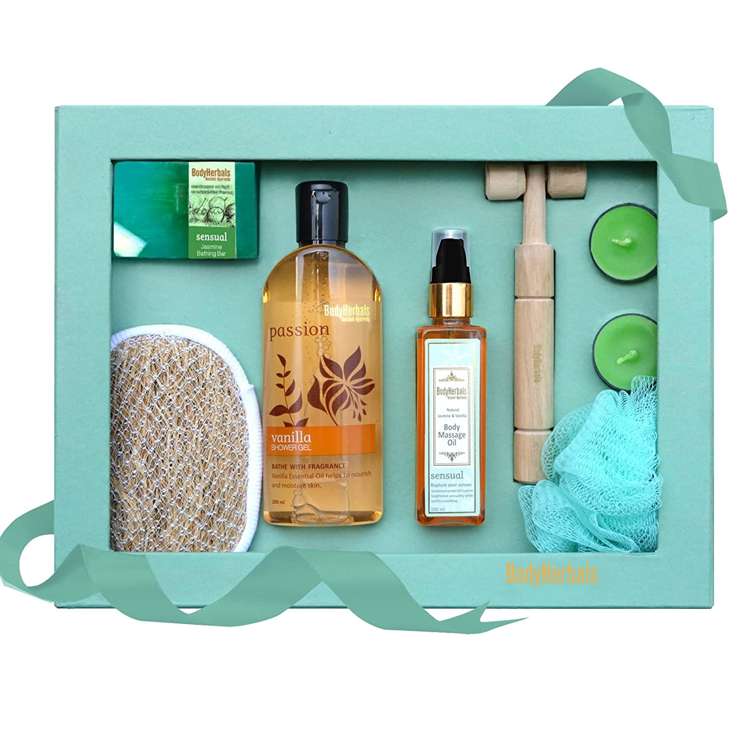 BodyHerbals Jasmine and Vanilla Luxury Bath & Body Hamper 