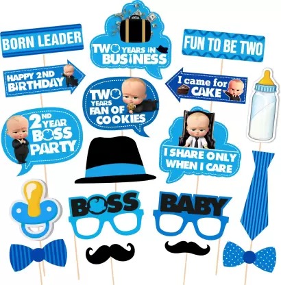 Boss Baby 2nd Birthday Photo Booth Props 