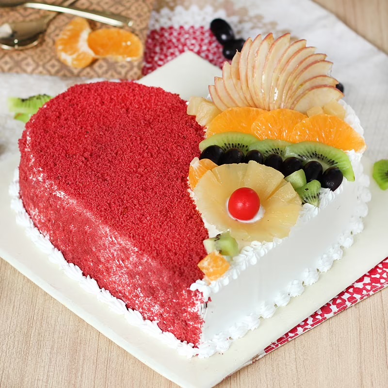 Red Fruity Paradise Cake