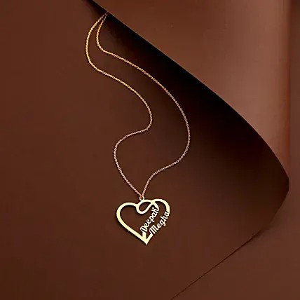 Personalised Love Forever Couple Name Necklace